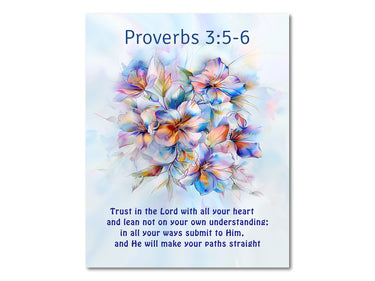 Proverbs 3:5-6 Digital download printable art